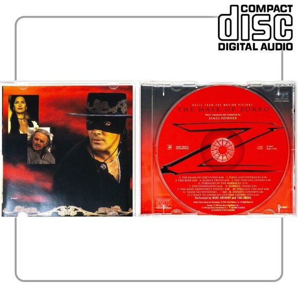 The Mask of Zorro Soundtrack 1998 - Music CD - Picture 1 of 2